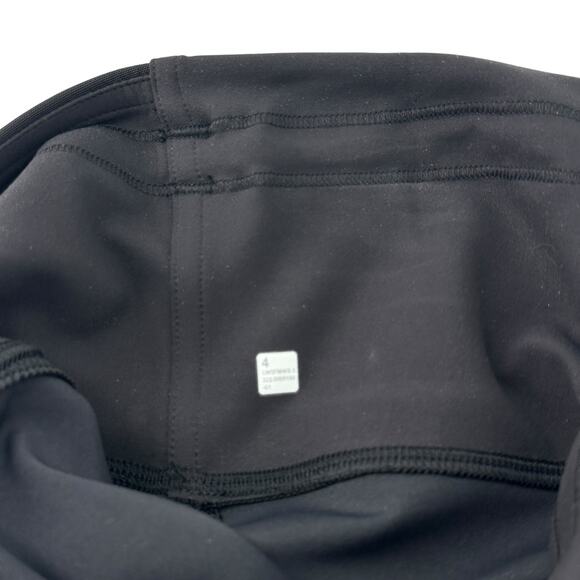 Lululemon Mesh In Motion Crop Leggings Pants Size 4 23" Inseam Solid Black - Picture 6 of 6